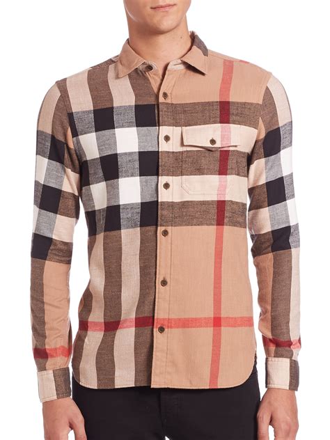 prices of burberry shirts|burberry shirt sale men's.